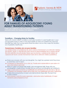 Transitions - Changing Roles for Families Transiciones