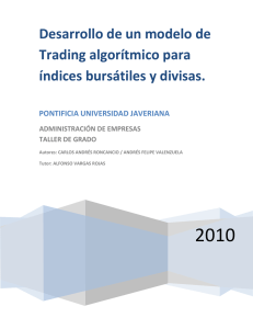 Desarrollo de un modelo de Trading algorítmico para índices
