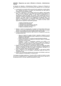 SEGUNDA.· Obligaciones que asume el Ministerio de Hacienda y