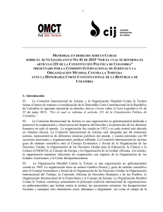 I.- Introducción 01. La Comisión Internacional de Juristas y la