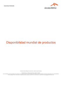 Disponibilidad mundial de productos