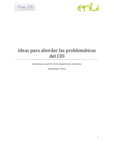 Ideas para abordar las problema ticas del CIO