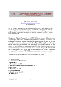 AES - Advanced Encryption Standard