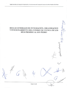 Reglas de Integración, Organización y Funcionamiento del Consejo