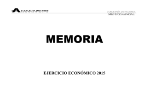 memoria2015 punto 1 - Ayuntamiento de Alcala de Henares