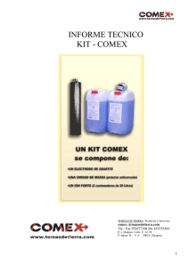 KIT-COMEX Informe Técnico - comex - tomas de tierra