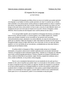 El Impacto De Un Lenguaje - French American International School