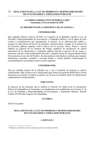 Reglamento de la ley de probidad y responsabilidades de