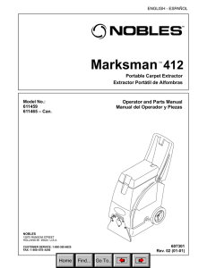 Marksman 412 (Nobles Carpet Extractor)