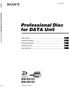 Professional Disc for DATA Unit