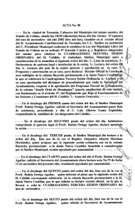 Acta No. 80 OA - H. Ayuntamiento de Tecoman, Colima.