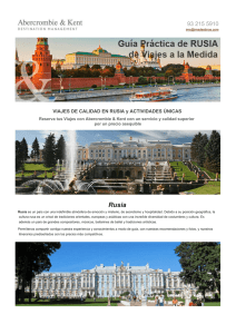 Rusia - Moscú y San Petersburgo - Para Diseñar el