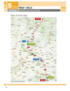 Mapa recorrido etapa