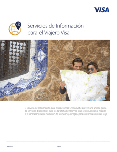 Servicios de Información para el Viajero Visa