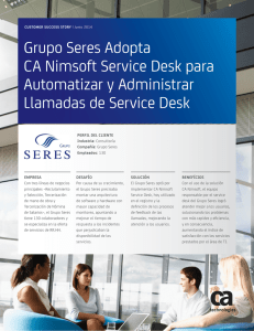 Grupo Seres Adopta CA Nimsoft Service Desk
