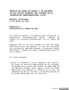 Resolución I de Managua, llamando el retiro inmediato del Ejército