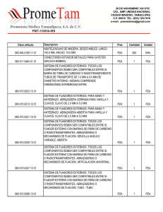 Clave articulo Descripcion Pres Cantidad Unidad 060 004 0109 11