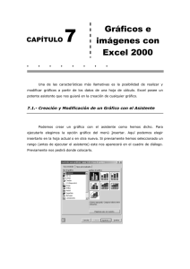 Gráficos e imágenes con Excel 2000