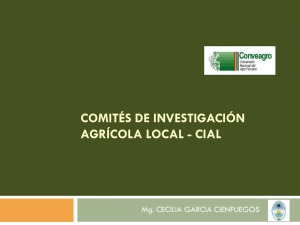 Presentación #8: Comités de Investigación Agrícola Local