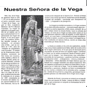 Virgen de la Vega en Alcalá de la Selva
