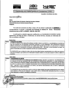 Nota cuoc N9/I2}/12 - Dirección Nacional de Contrataciones Públicas