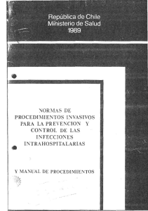 Normas de procedimientos invasivos para la prevención y control