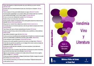 Vino Literatura y Vendimia - Red de Bibliotecas de Castilla