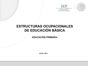 estructuras ocupacionales de educación básica
