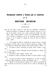 documentos relativos a navarra que se conservan en el british