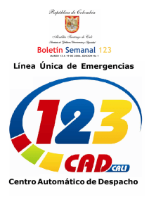 Boletín Sem anal 123 - Alcaldía de Santiago de Cali
