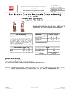 Pan Blanco Grande Rebanada Gruesa (Molde)