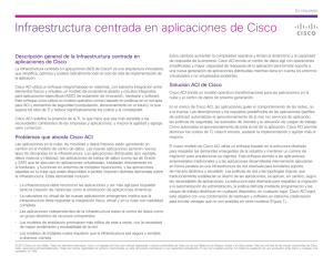 Infraestructura centrada en aplicaciones de Cisco