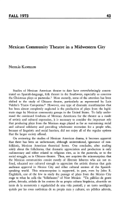 Mexican Community Theatre in a Midwestern City