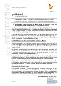 Nota de prensa Balance de distribución de Guadalajara