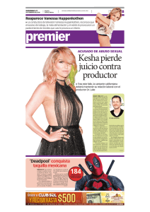 Kesha pierde juicio contra productor