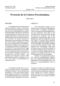 Presencia de la cultura precolombina