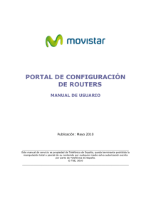 portal de configuración de routers