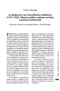La Audiencia y las Chancillerías castellanas (1371