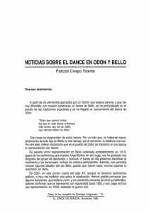 NOTICIAS SOBRE EL DANCE EN ODON Y BELLO