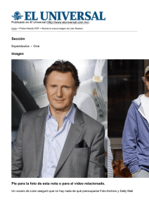 Alarma la nueva imagen de Liam Neeson