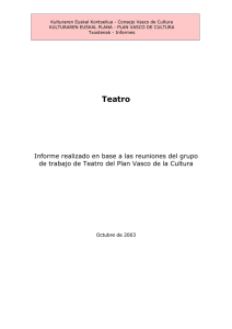 Teatro - Euskadi.eus