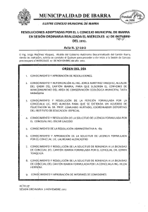 ilustre concejo municipal de ibarra - sistema integrado de la ilustre