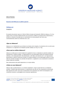 Adasuve, INN-loxapine - European Medicines Agency