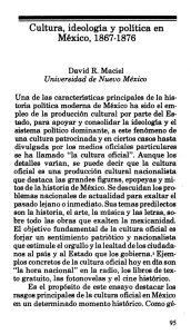 Cultura, ideologia y politica en México, 1867-1876