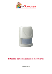 EM6582 e-Domotica Sensor de movimiento
