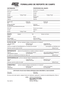formulario de reporte de campo