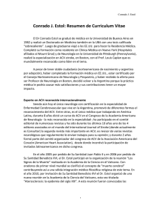 Conrado J. Estol: Resumen de Curriculum Vitae
