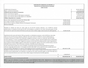 PROYECTO DISTRIBUCION DE UTILIDADES Junio de 2016