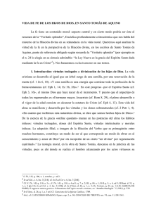 la fe de los hijos de dios, en santo tomás de