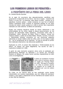 Dr. Andrés Morilla Guzmán En el siglo XV ocurrieron dos
